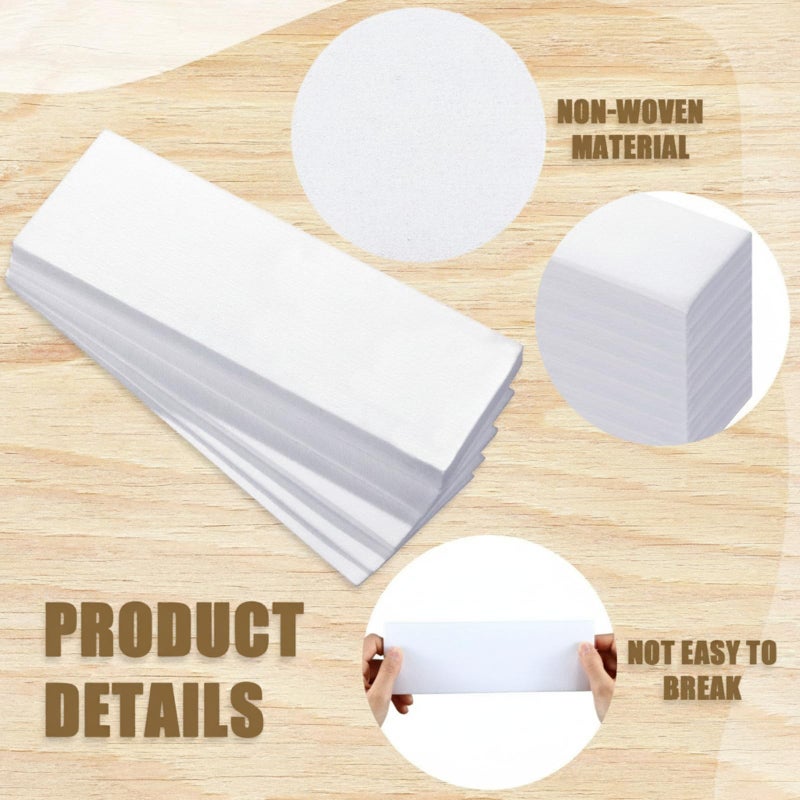 Leelosp 2000 Pcs Wax Strips Non Woven Skin Body Facial Hair Removal Bikini Waxing Strips Paper for Women Men Arms Legs Underarm Hair Eyebrow Armpit - Image 3